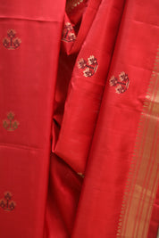 Red Soft Silk Saree - SRRSSS263