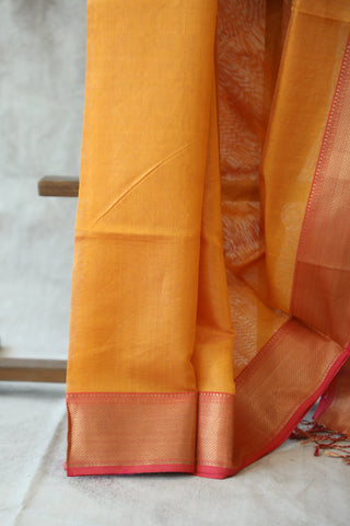 Orange  Maheshwari Saree - SROTMS166EX