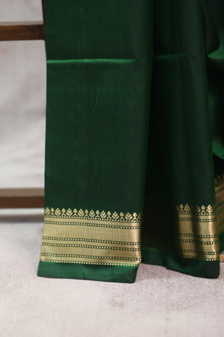 Dark Green Soft Silk Saree - SRDGSSS261