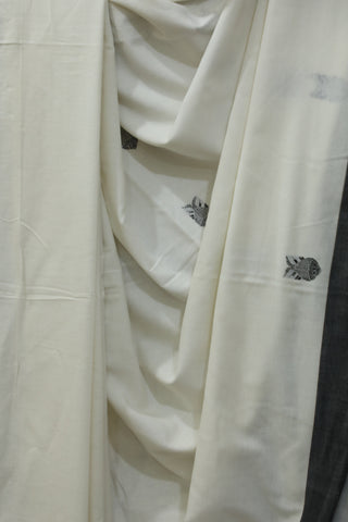 White Bengal Cotton Saree - SRWBCS99