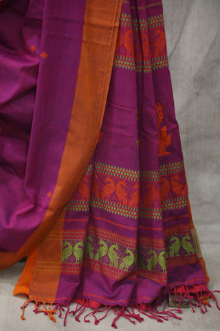 Magneta Bengal Cotton Saree - SRMBCS94