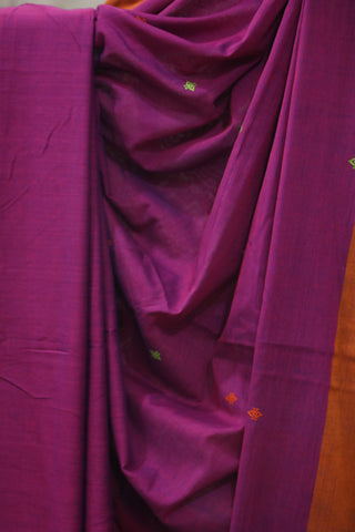 Magneta Bengal Cotton Saree - SRMBCS94