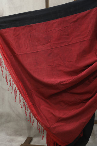 Red Bengal Cotton Saree - SRRBCS93