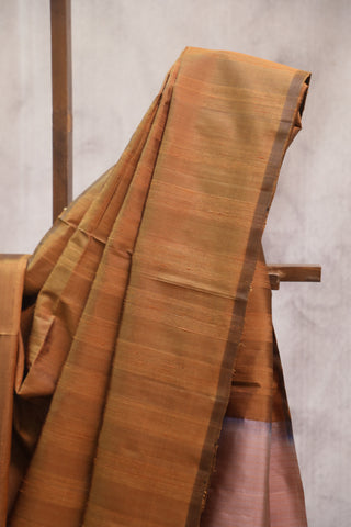 Khaki Soft Silk Saree - SRKSSS282