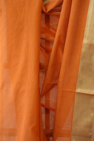 Orange Maheshwari Saree SROTMS194EX