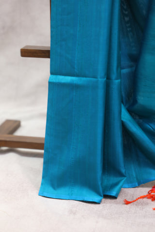 Turquoise Soft Silk Saree - SRTSSS283