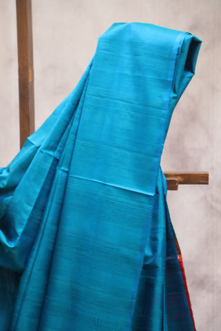 Turquoise Soft Silk Saree - SRTSSS283