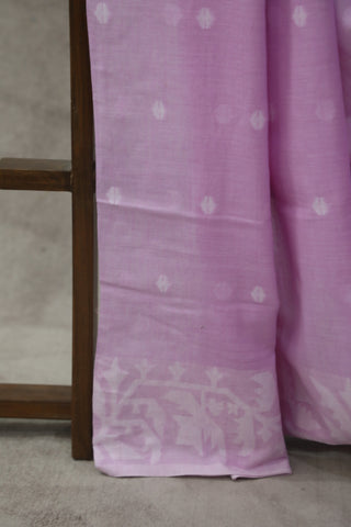 Cotton Candy Mul Cotton Jamdani Saree-SRCCMCJS139