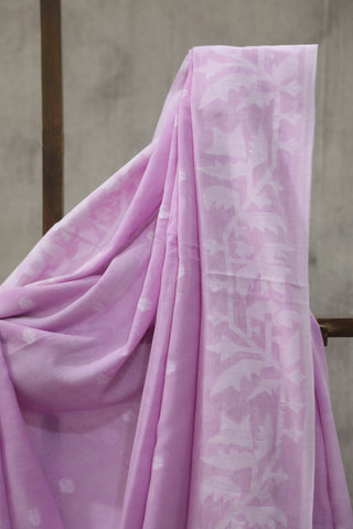 Cotton Candy Mul Cotton Jamdani Saree-SRCCMCJS139