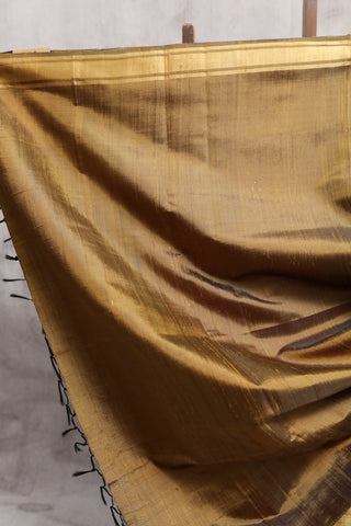 Brown Raw Silk Saree - SRBRSS383