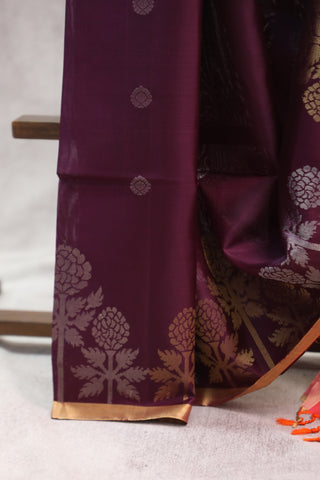 Purple Soft Silk Saree - SRPSSS294