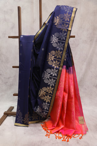 Violet Soft Silk Saree - SRVSSS298