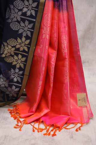 Violet Soft Silk Saree - SRVSSS298