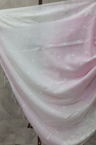 Cotton Candy Mul Cotton Jamdani Saree-SRCCMCJS158