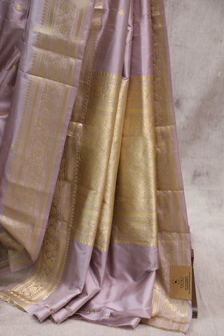 Lavender Banarasi Silk Saree-SRLBSS487