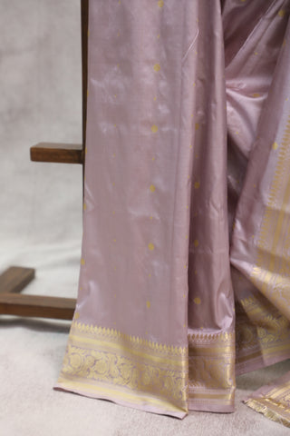 Lavender Banarasi Silk Saree-SRLBSS487