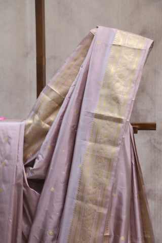 Lavender Banarasi Silk Saree-SRLBSS487