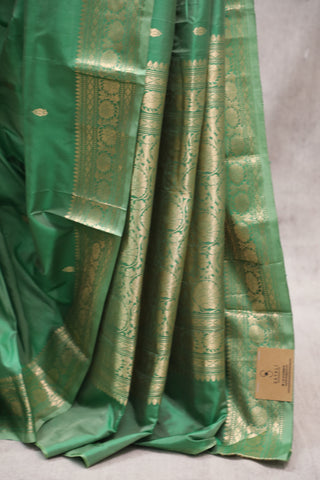 Pastel Green Banarasi Silk Saree-SRPGBSS485