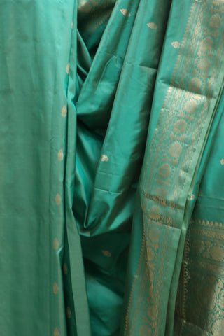 Pastel Green Banarasi Silk Saree-SRPGBSS486