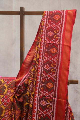 Red Rajkot Patola Silk Saree - SRRRPSS242