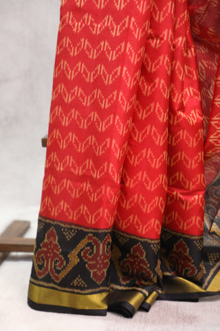 Red Rajkot Patola Silk Saree - SRRRPSS248