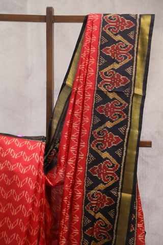 Red Rajkot Patola Silk Saree - SRRRPSS248