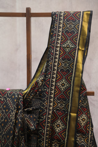 Black Rajkot Patola Silk Saree - SRBRPSS249