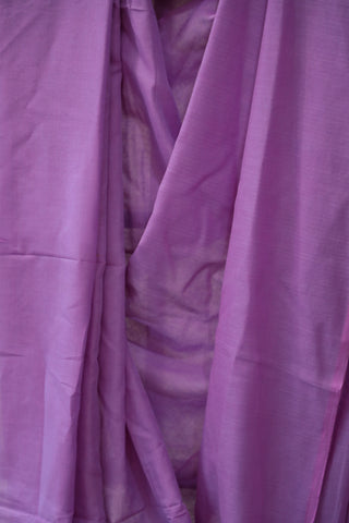 Lavender Mulmul Cotton Saree-SRLS29EX