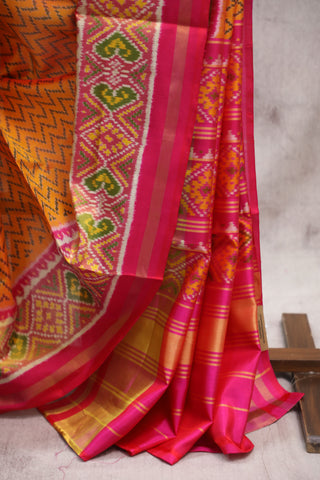 Yellow Rajkot Patola Silk Saree - SRBRPSS251