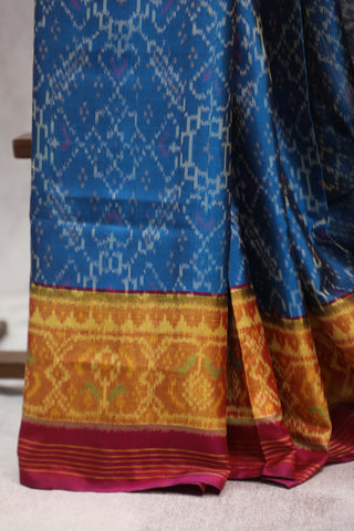 Blue Rajkot Patola Silk Saree - SRBRPSS262