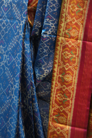 Blue Rajkot Patola Silk Saree - SRBRPSS262