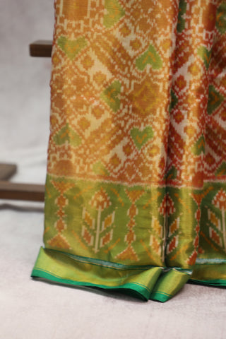 Orange Rajkot Patola Silk Saree - SRORPSS260