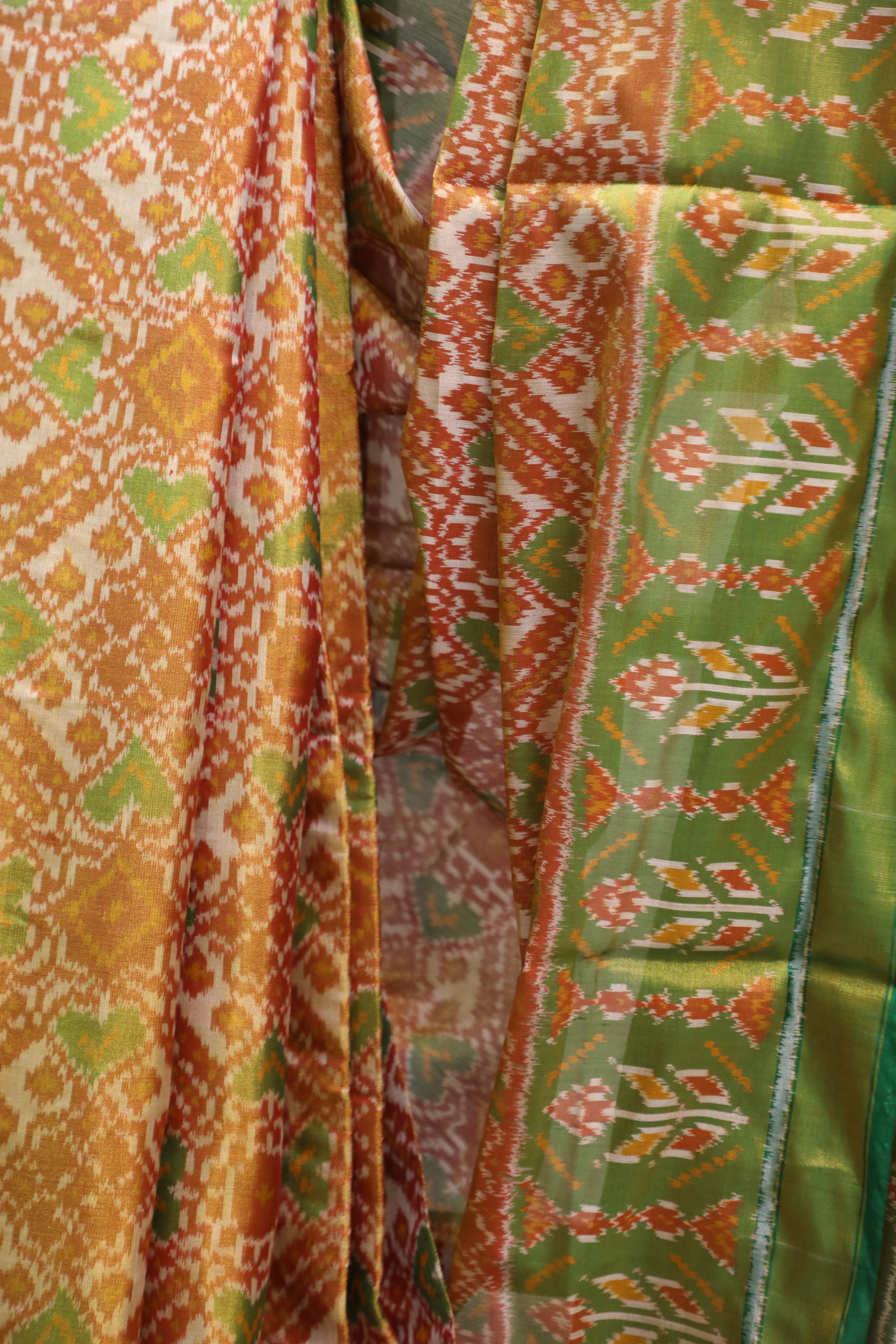 Orange Rajkot Patola Silk Saree - SRORPSS260