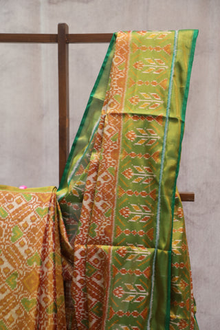 Orange Rajkot Patola Silk Saree - SRORPSS260