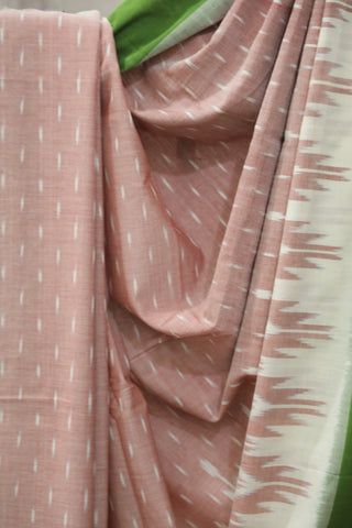 Maroon Pochampalli Cotton Ikat Saree - SRMPCIS218