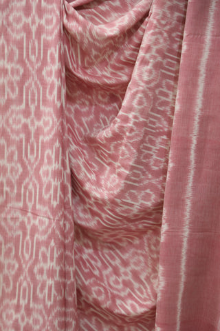 Pink Pochampalli Cotton Ikat Saree - SRPPCIS219