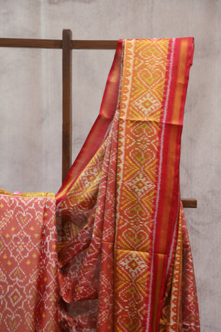 Red Rajkot Patola Silk Saree - SRRRPSS256