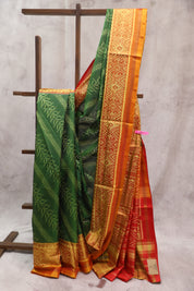 Green Rajkot Patola Silk Saree - SRGRPSS252