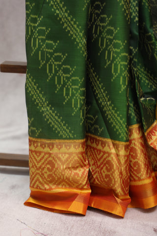 Green Rajkot Patola Silk Saree - SRGRPSS252