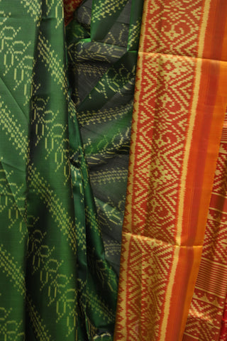 Green Rajkot Patola Silk Saree - SRGRPSS252