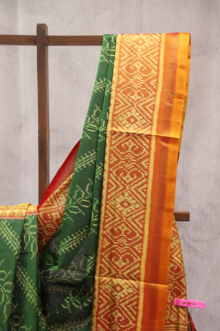 Green Rajkot Patola Silk Saree - SRGRPSS252