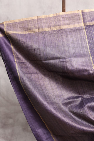 Purple Tussar Silk Saree - SRPTSS673