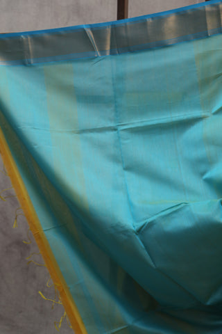 Yellow Silk Maheshwari Saree - SRYSMS286