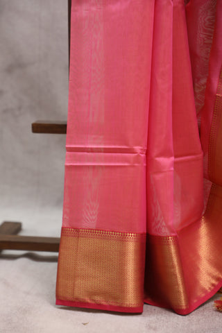 Pink Silk Maheshwari Saree - SRPSMS288