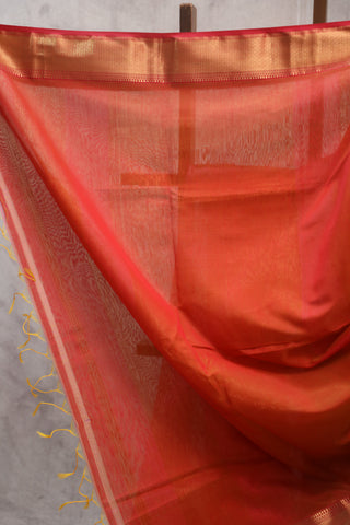 Pink Silk Maheshwari Saree - SRPSMS288