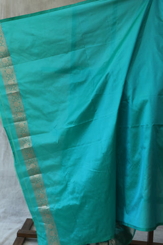 Blue Banarasi Silk Saree-SRBBSS515