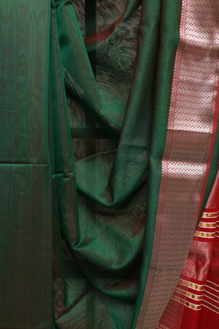 Green Cotton Silk Maheshwari Saree - SRGCSMS284