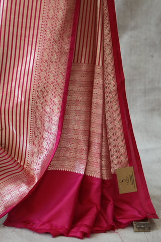 Rani Pink Banarasi Silk Saree-SRRPBSS527