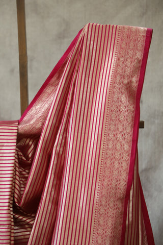 Rani Pink Banarasi Silk Saree-SRRPBSS527