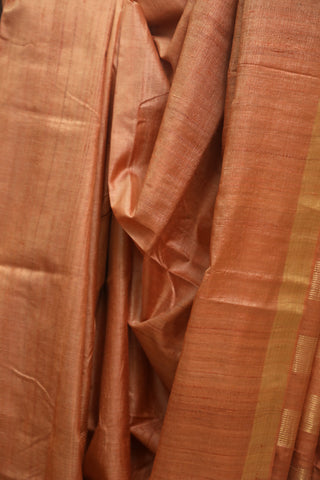 Copper Tussar Silk Saree - SRCTSS771